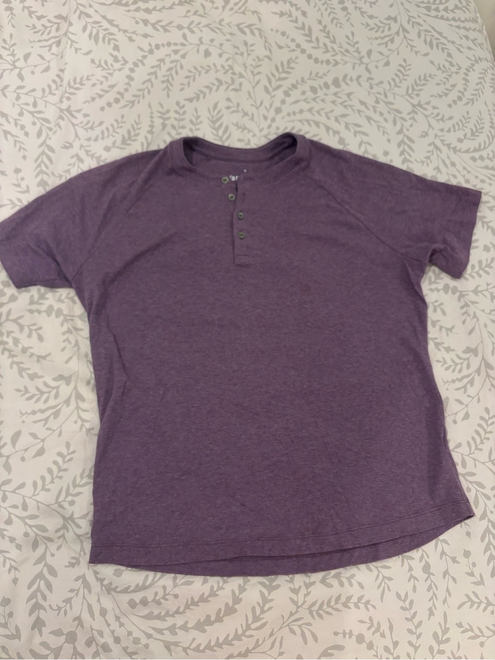 Purple Button T-Shirt
